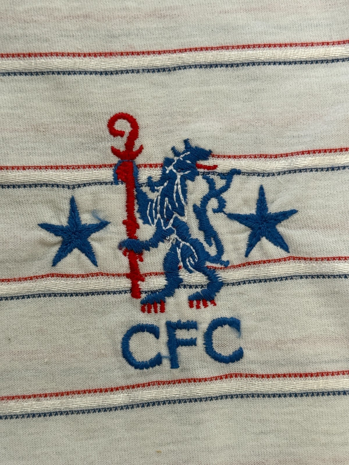 Original Authentic Le Coq Sportif Chelsea 1984/1985 Away Shirt Mens Small4