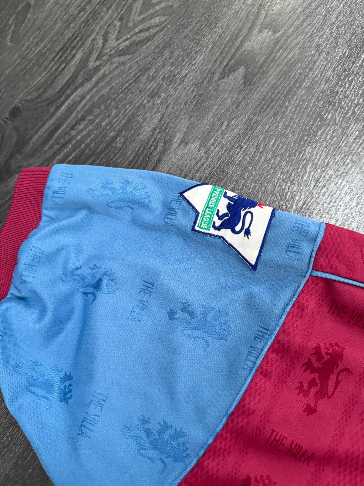 Original Reebok Aston Villa 1995/1996 Home Shirt McGRATH 5 Mens Large5