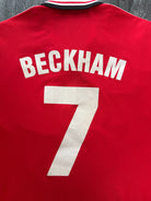 Original Umbro Manchester United 1998/1999 Home Shirt BECKHAM 7 Mens XXL 2XL4