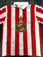 SIGNED PLAYER ISSUE Asics Sunderland AFC 1998/1999 Home Shirt Mens Extra Large0