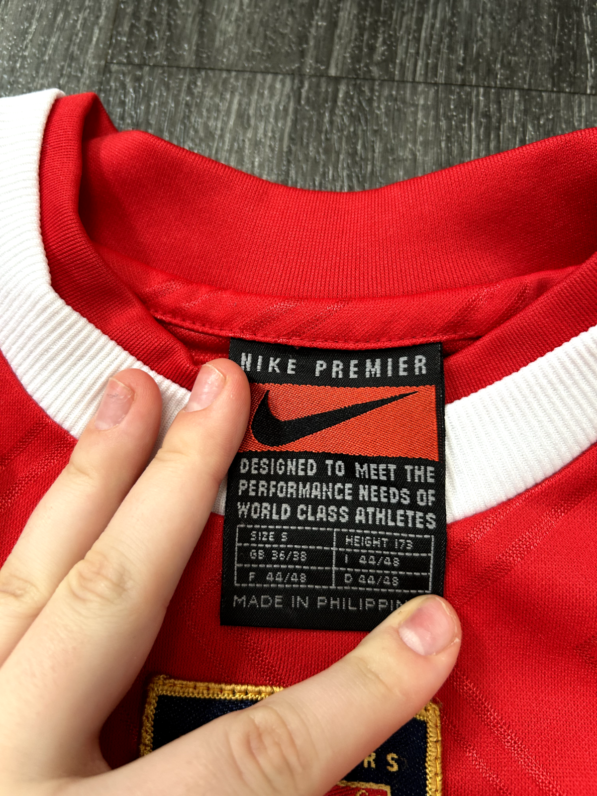 Original Authentic Nike Arsenal 1994/1996 Training Shirt Small Mens2