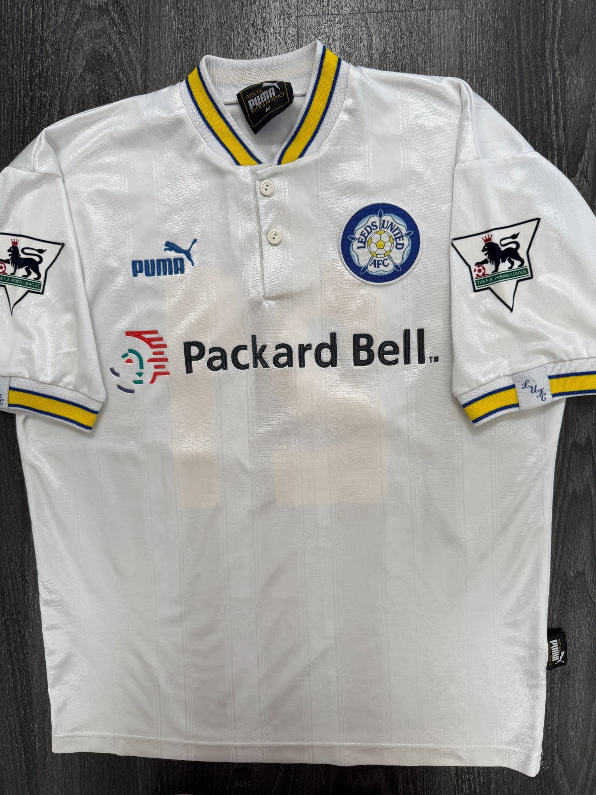 Original Puma Leeds United 1996/1997 Home Shirt YEBOAH 21 Mens Medium1