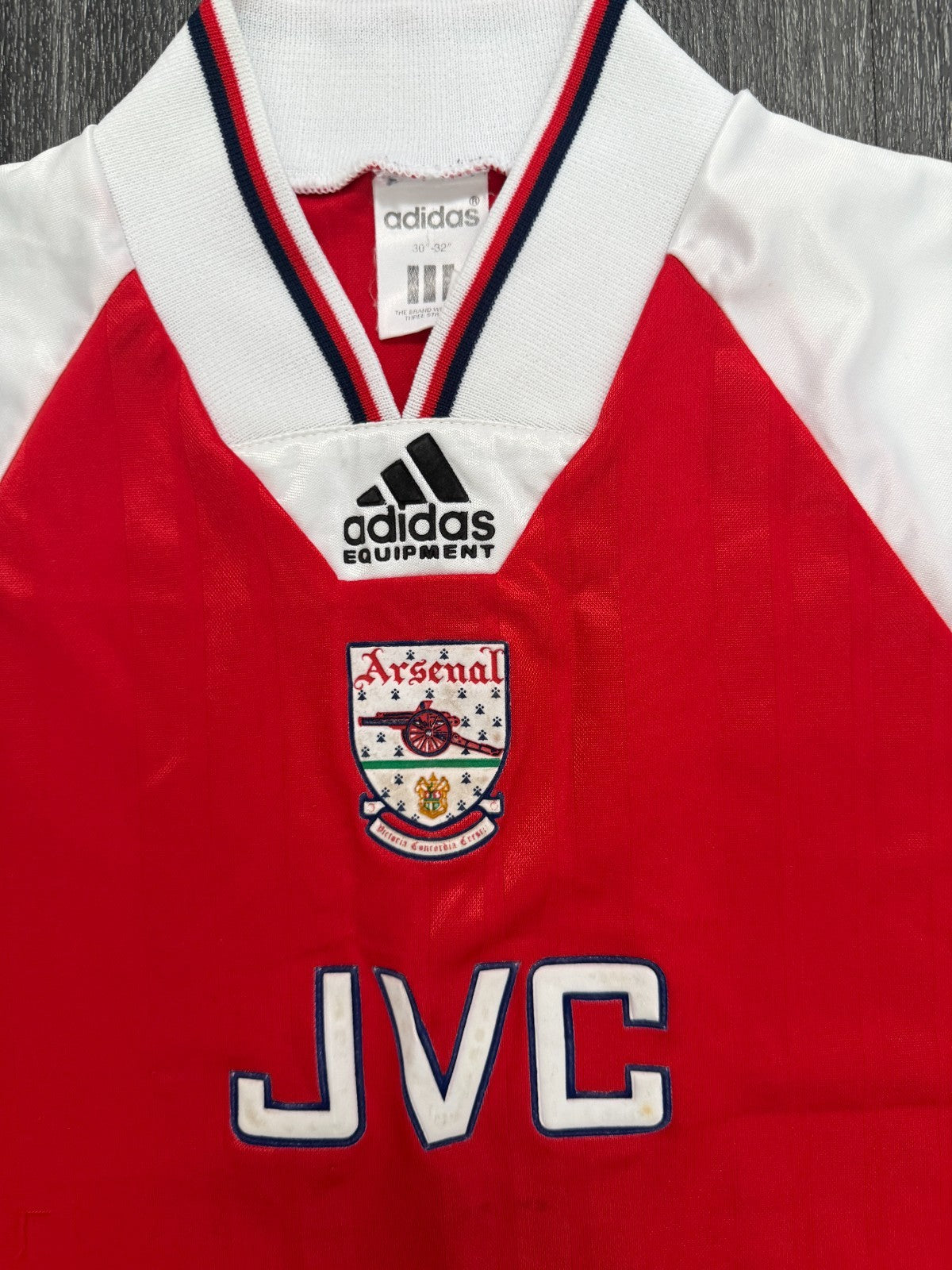 Original Authentic Adidas Arsenal 1992/1993 Home Shirt Youth Large1