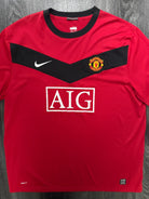 Original Nike Manchester United 2009/2010 Home Shirt Mens XXL 2XL0