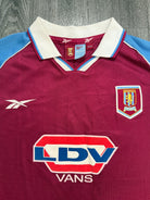 Original Authentic Reebok Aston Villa 1998/1999 Home Shirt Mens XXL 2XL1