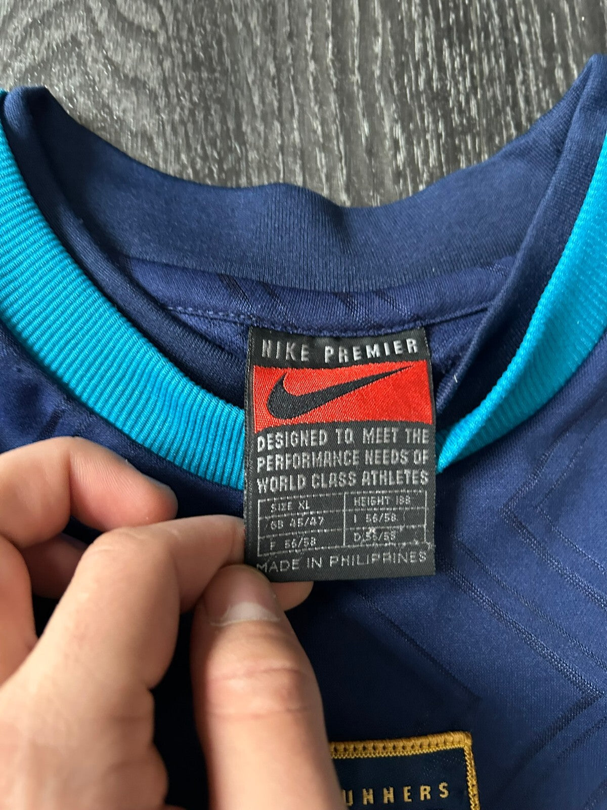 Original Authentic Nike Arsenal 1994/1996 Training Shirt Mens Extra Large2