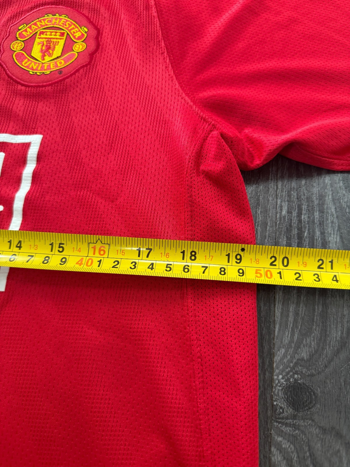 Original Authentic Nike Manchester United 2007/2008 Home Shirt Mens Medium7