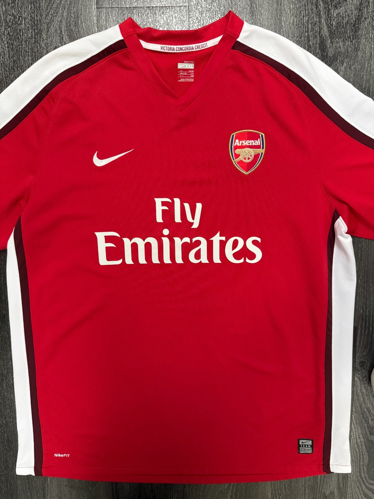 Original Nike Arsenal 2008/2009 Home Shirt Mens XXL 2XL0