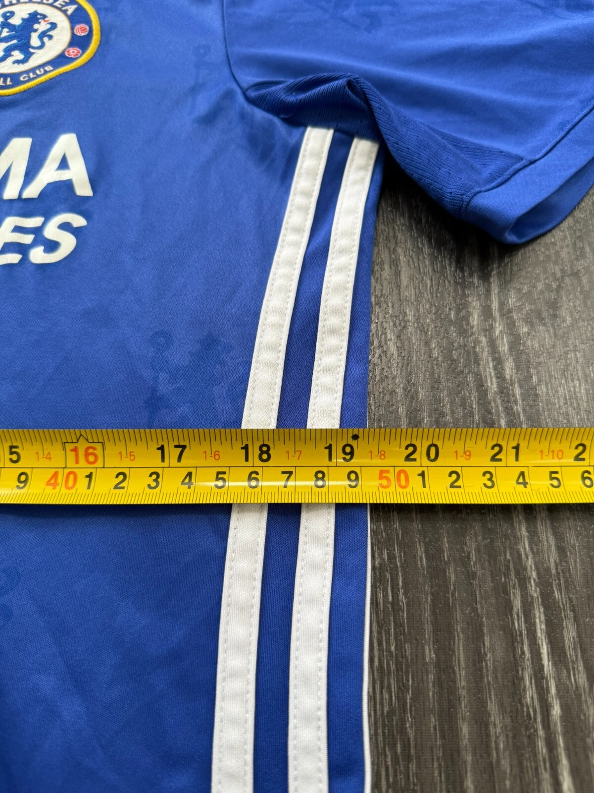 Original Authentic Adidas Chelsea 2016/2017 Home Shirt Mens Medium7