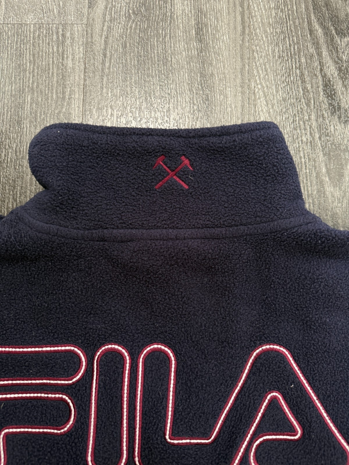 Original Fila West Ham United 1999/2000 Fleece Quarter Zip Mens Large7