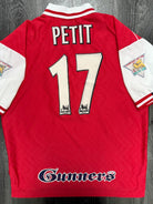 Original Nike Arsenal 1996/1997 Home Shirt PETIT 17 Mens 2XL XXL0