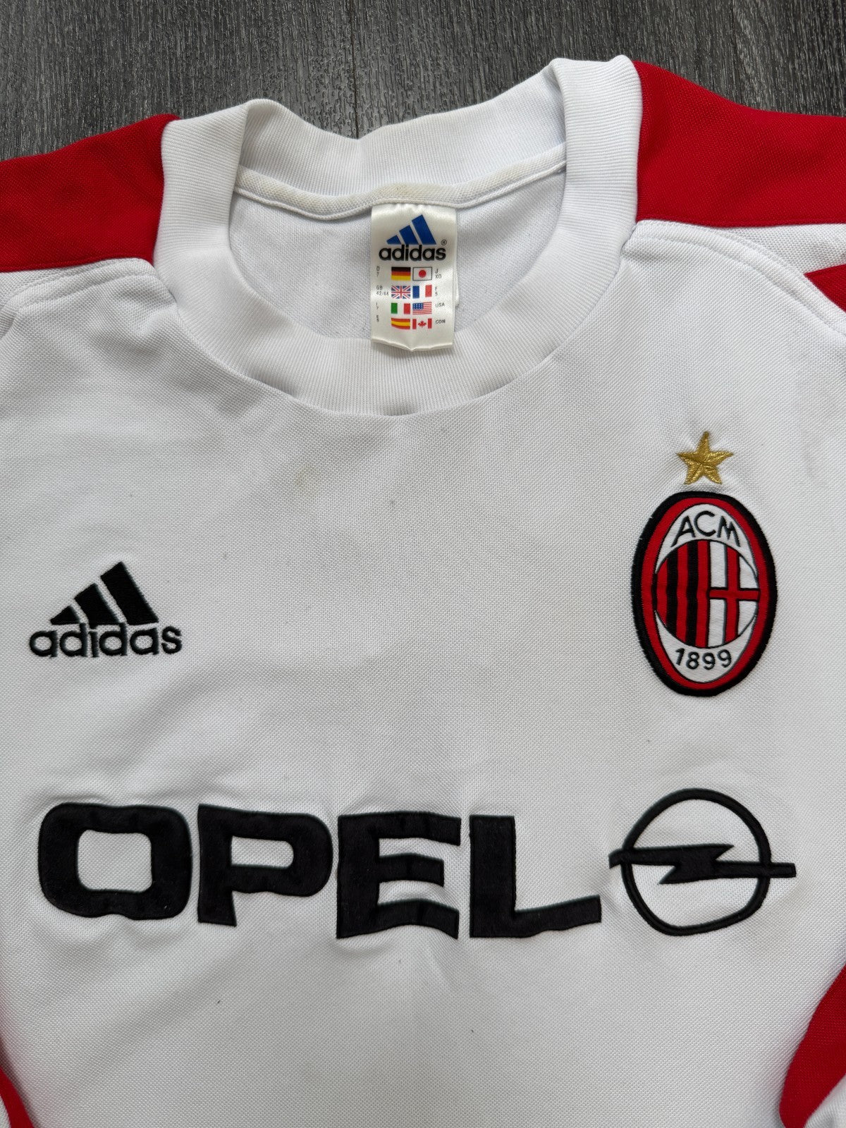 Original Adidas AC Milan 2001/2002 Training Jumper Sweatshirt Mens Large1