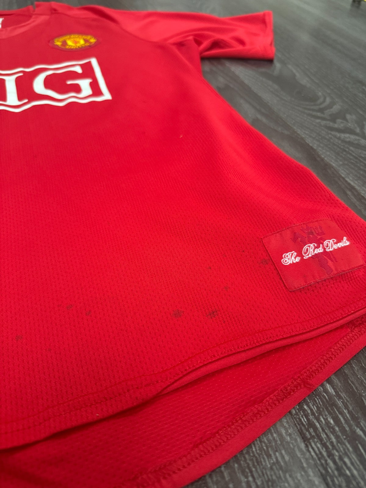 Original Nike Manchester United 2007/2008 Home Shirt Mens Medium4