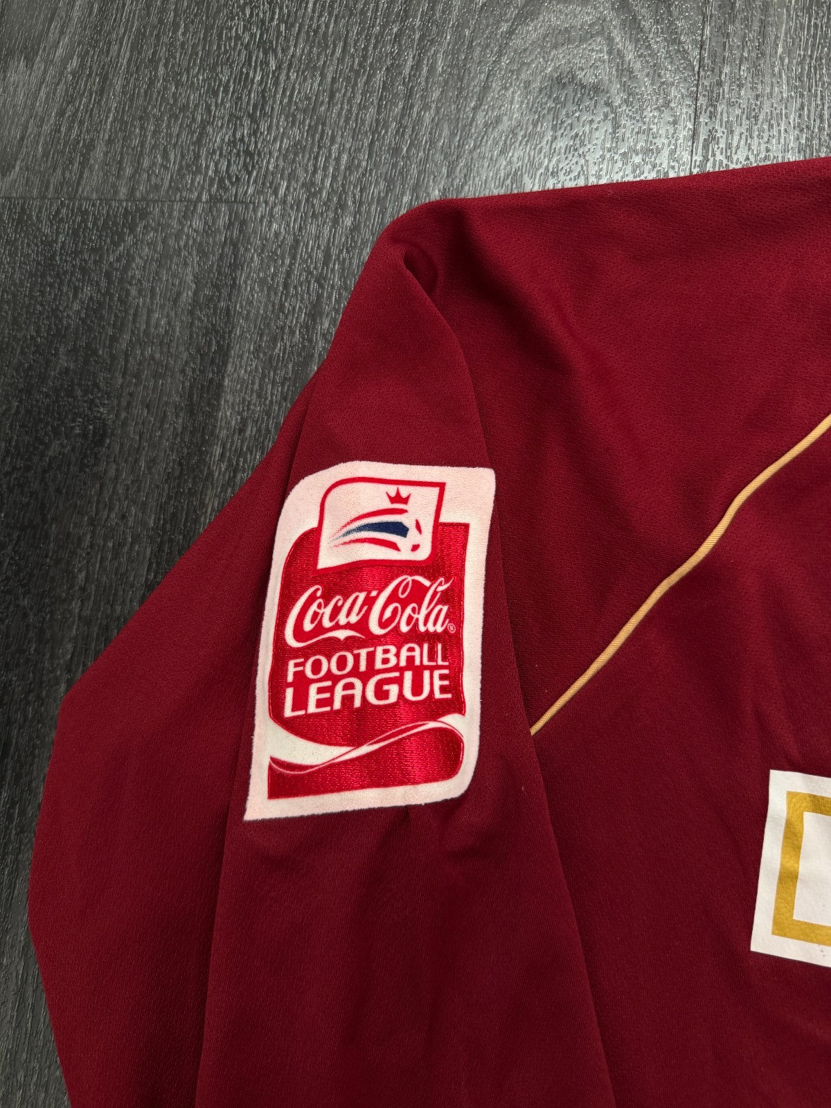 MATCH WORN Errea Burnley 2007/2008 Long Sleeve Home Shirt COLE 27 Mens XL12