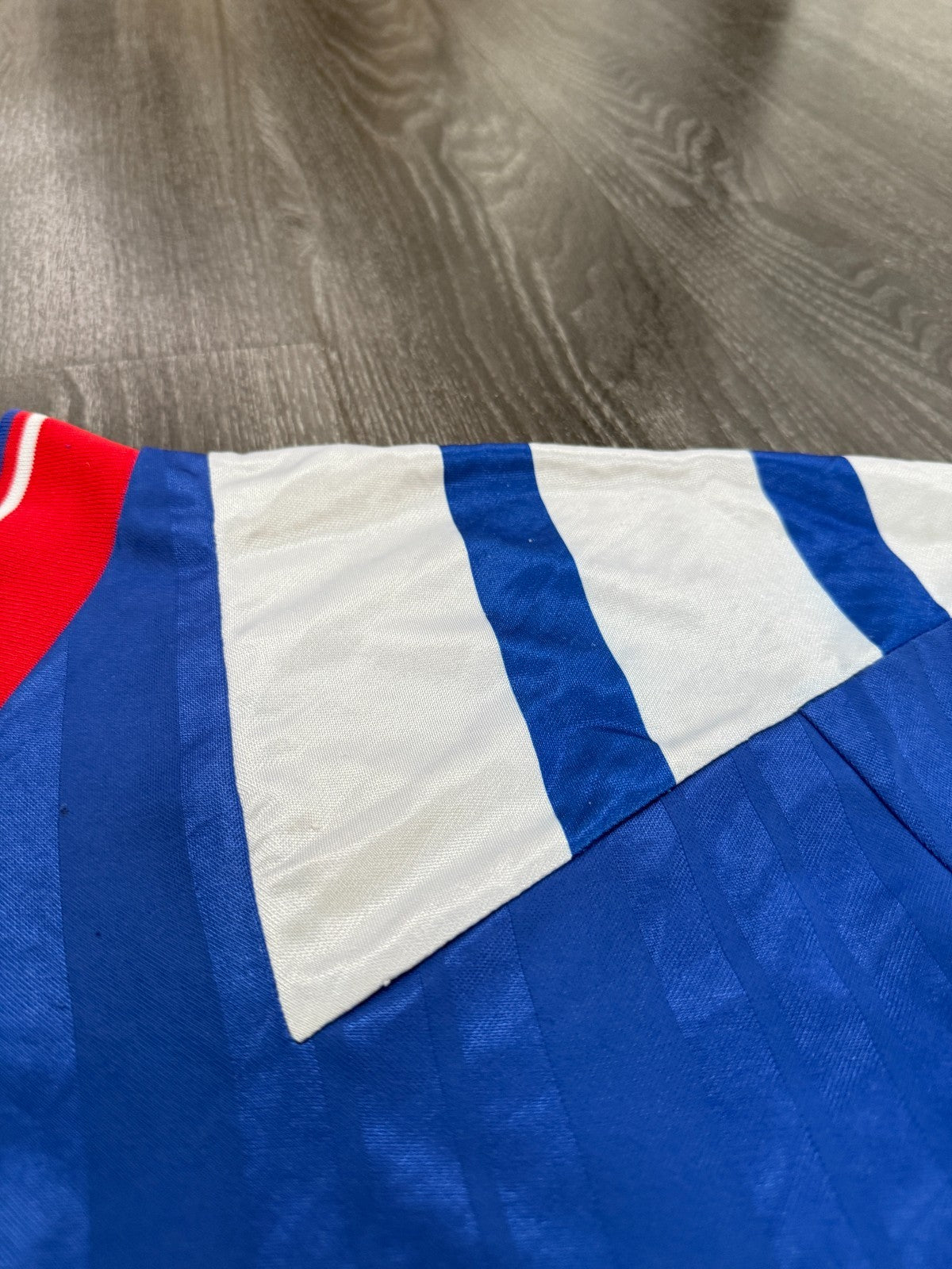 Original Authentic Adidas Rangers 1992/1993 Home Shirt Mens Large8