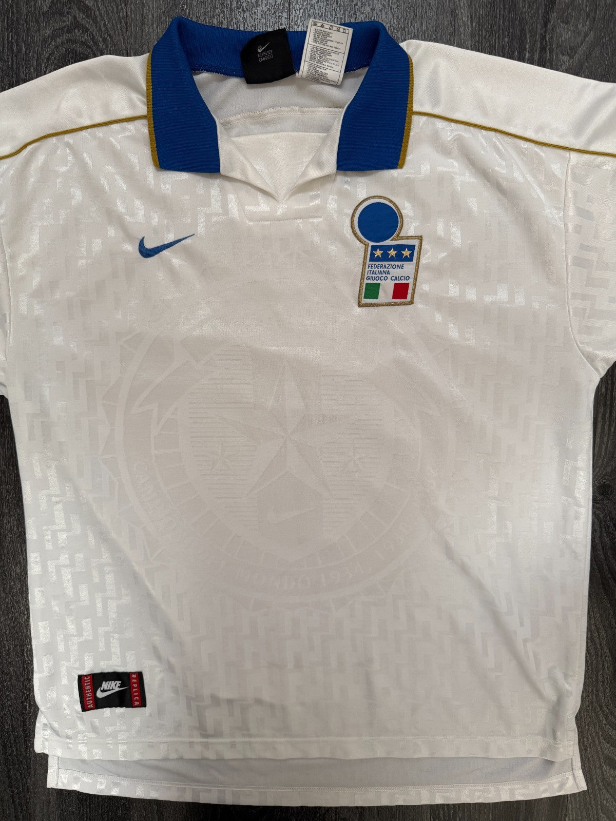Original Nike Italy 1995 Away Shirt Mens Extra Large XL0