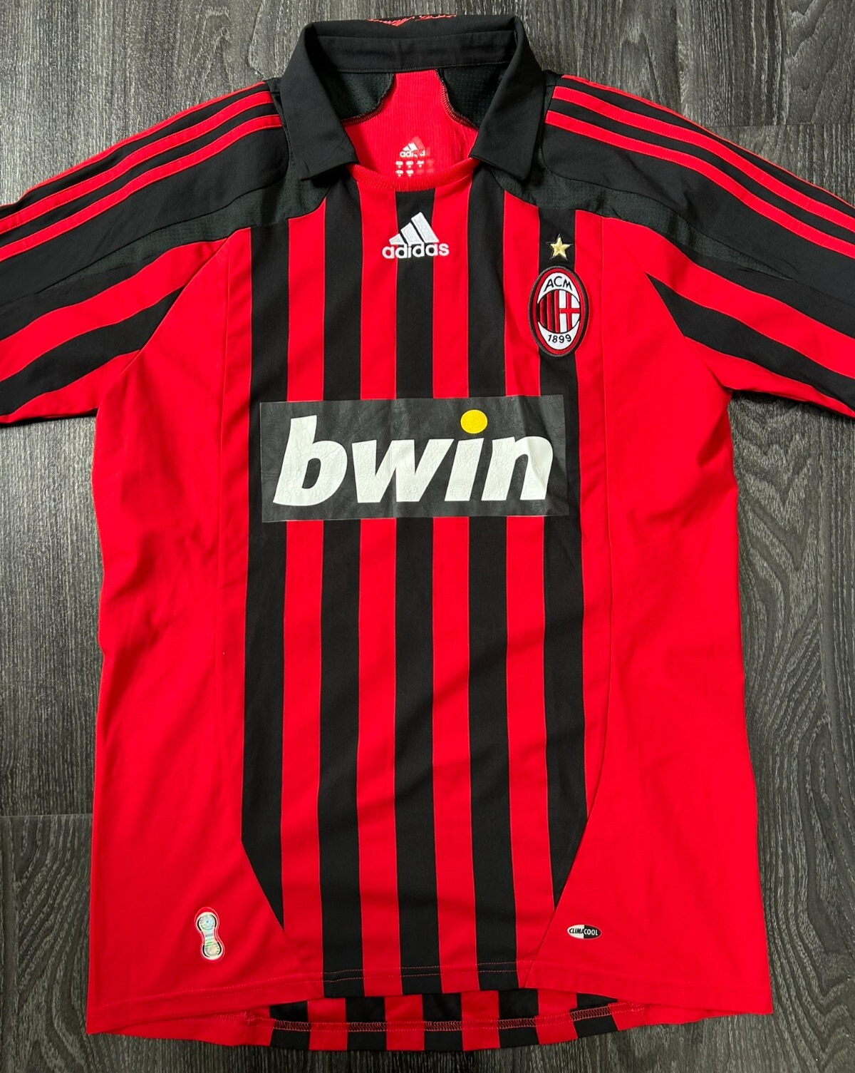 Original Authentic Adidas AC Milan 2007/2008 Home Shirt Mens Medium0