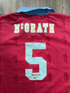 Original Reebok Aston Villa 1995/1996 Home Shirt McGRATH 5 Mens Large2