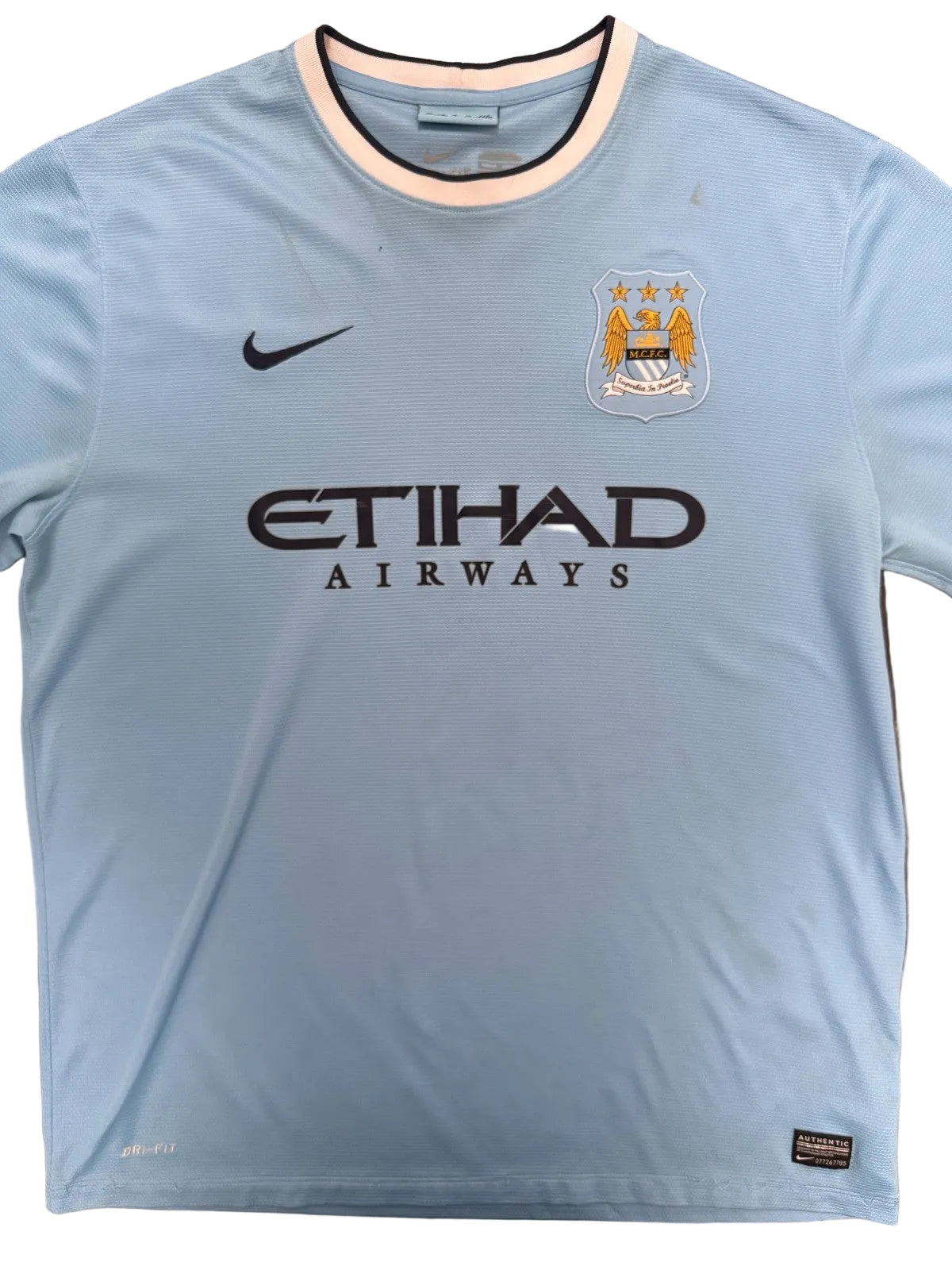 Original Nike Manchester City 2013/2014 Home Shirt Mens Extra Large0