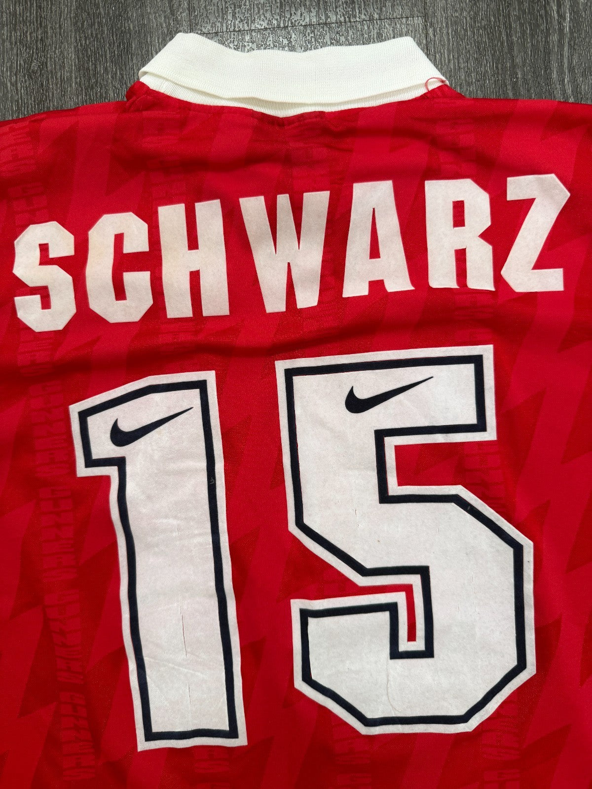 Original Nike Arsenal 1994/1995 Home Shirt SHWARZ 15 Mens Small1