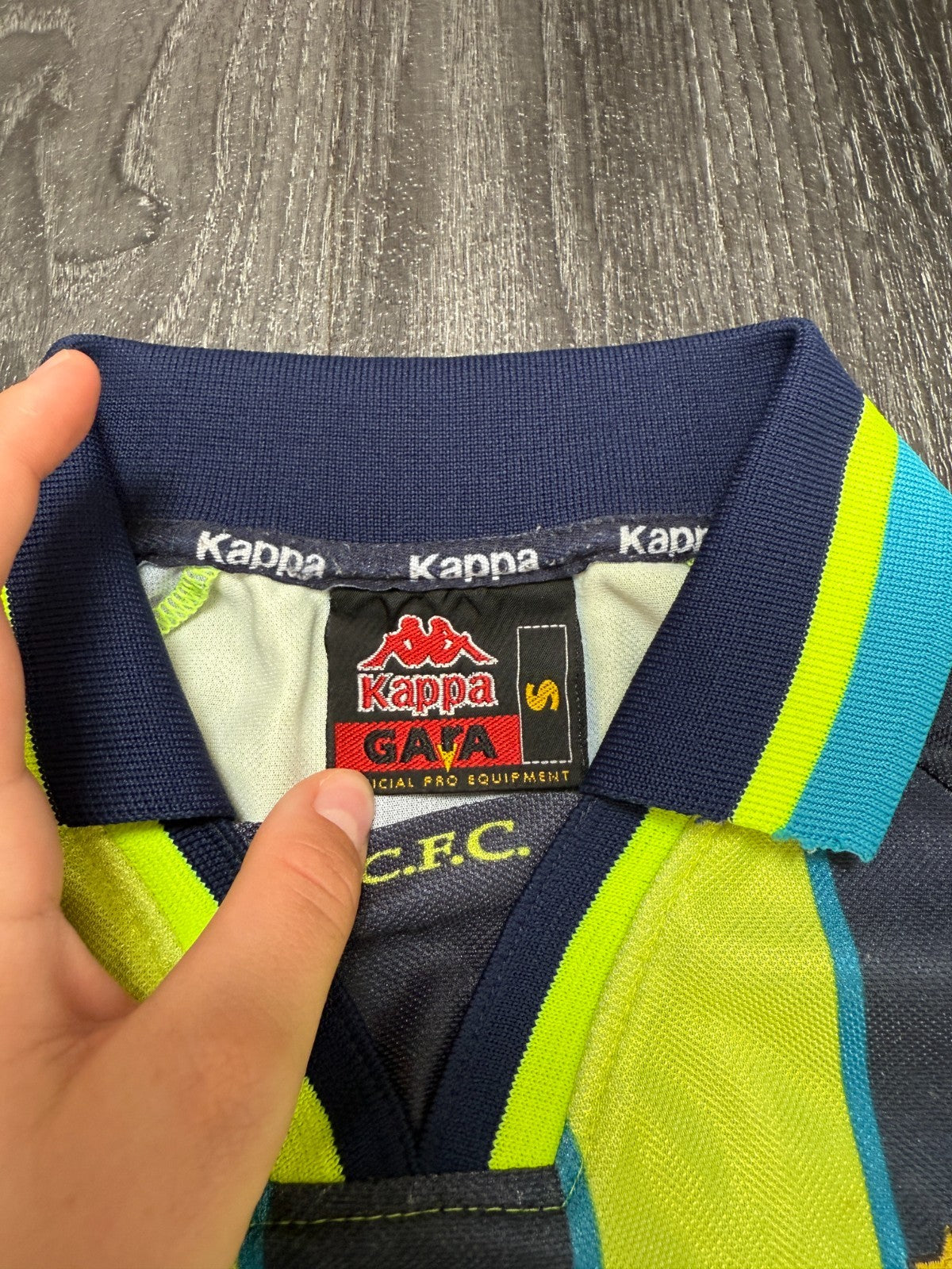 Original Kappa Manchester City 1998/1999 Away Shirt Mens Small3