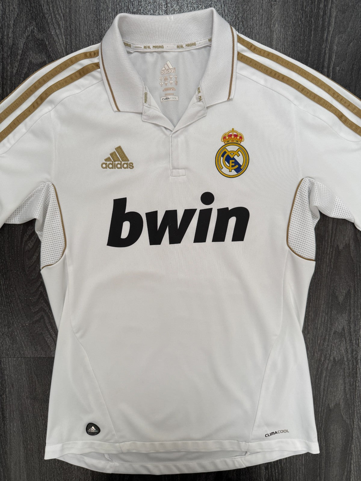 Original Adidas Real Madrid 2011/2012 Home Shirt Mens Small S0
