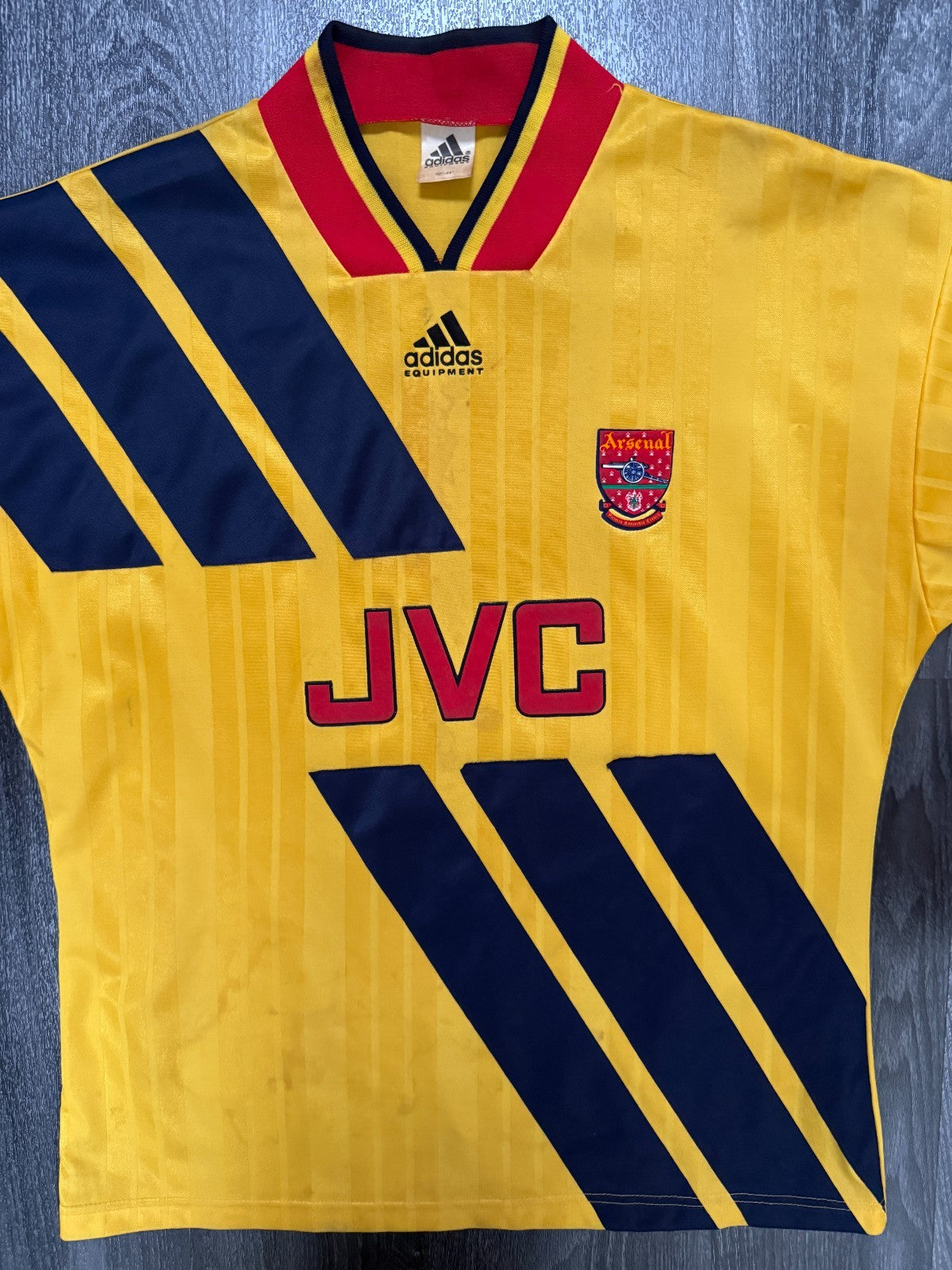Original Adidas Arsenal 1993/1994 Away Shirt Mens Large L0