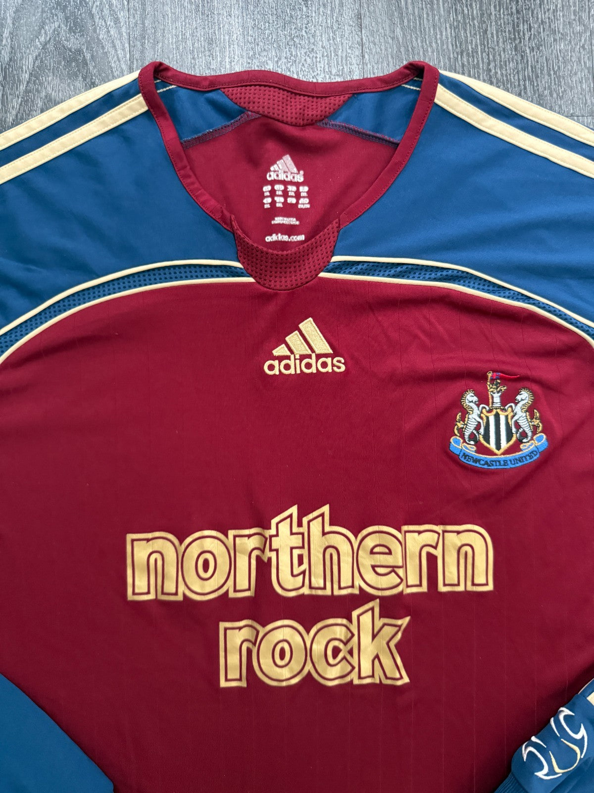 Original Adidas Newcastle United 2006/2007 Long Sleeve Away Shirt Mens XXL 2XL1