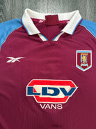 Original Reebok Aston Villa 1998/1999 Home Shirt COLLYMORE 9 Mens XXL 2XL2