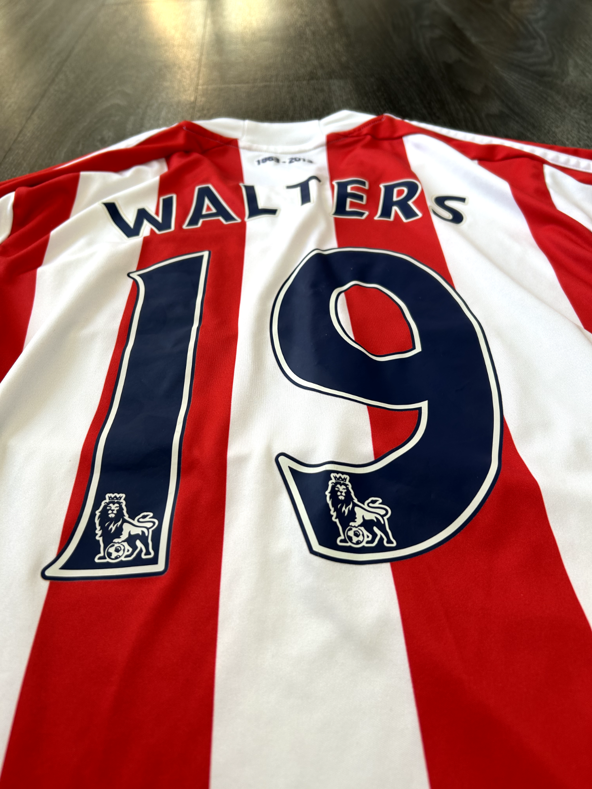 PLAYER SPEC Adidas Stoke City 2012/2013 LS Home Shirt WALTERS 19 Mens Medium22
