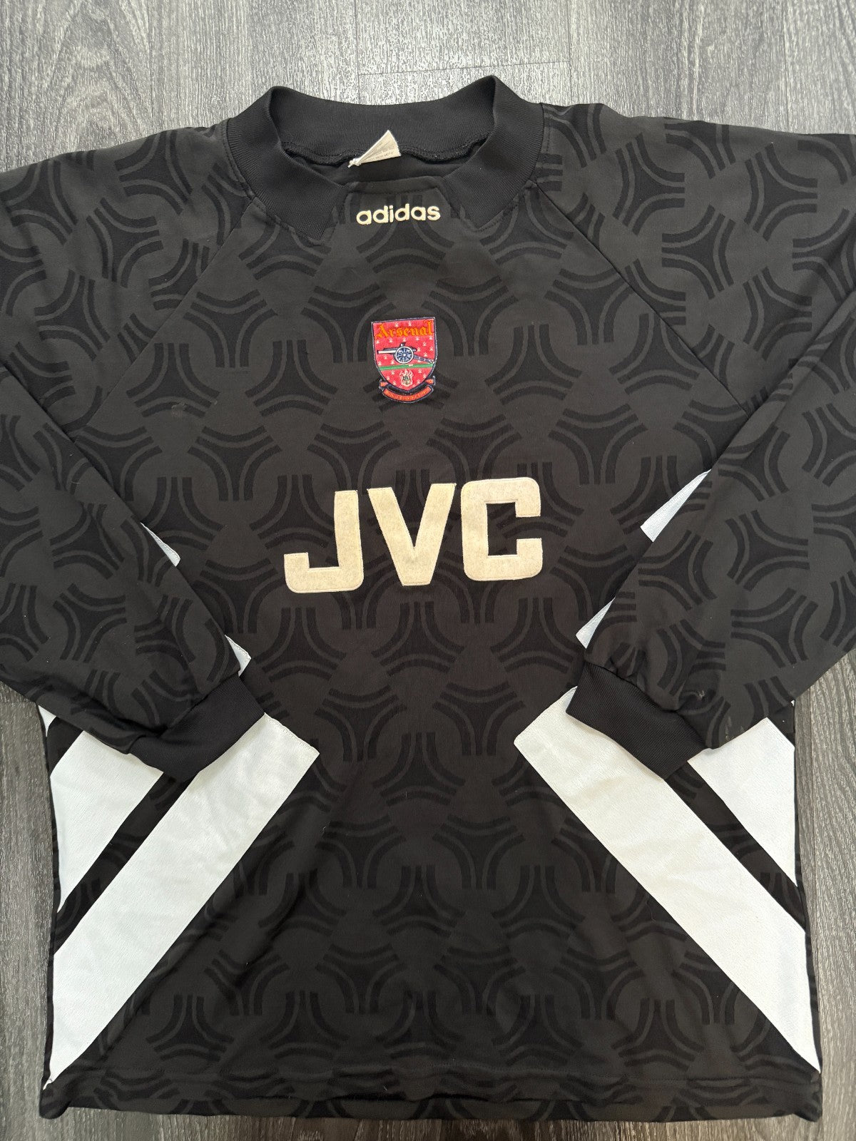 Original Adidas Arsenal 1993/1994 Goalkeeper Shirt Mens Extra Large XL0