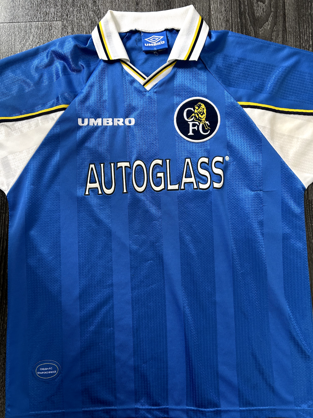 Original Authentic Umbro Chelsea 1997/1998 Home Shirt Mens Extra Large0