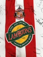 SIGNED PLAYER ISSUE Asics Sunderland AFC 1998/1999 Home Shirt Mens Extra Large1