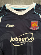 Original Reebok West Ham United 2006/2007 Long Sleeve Away Shirt Mens XL1