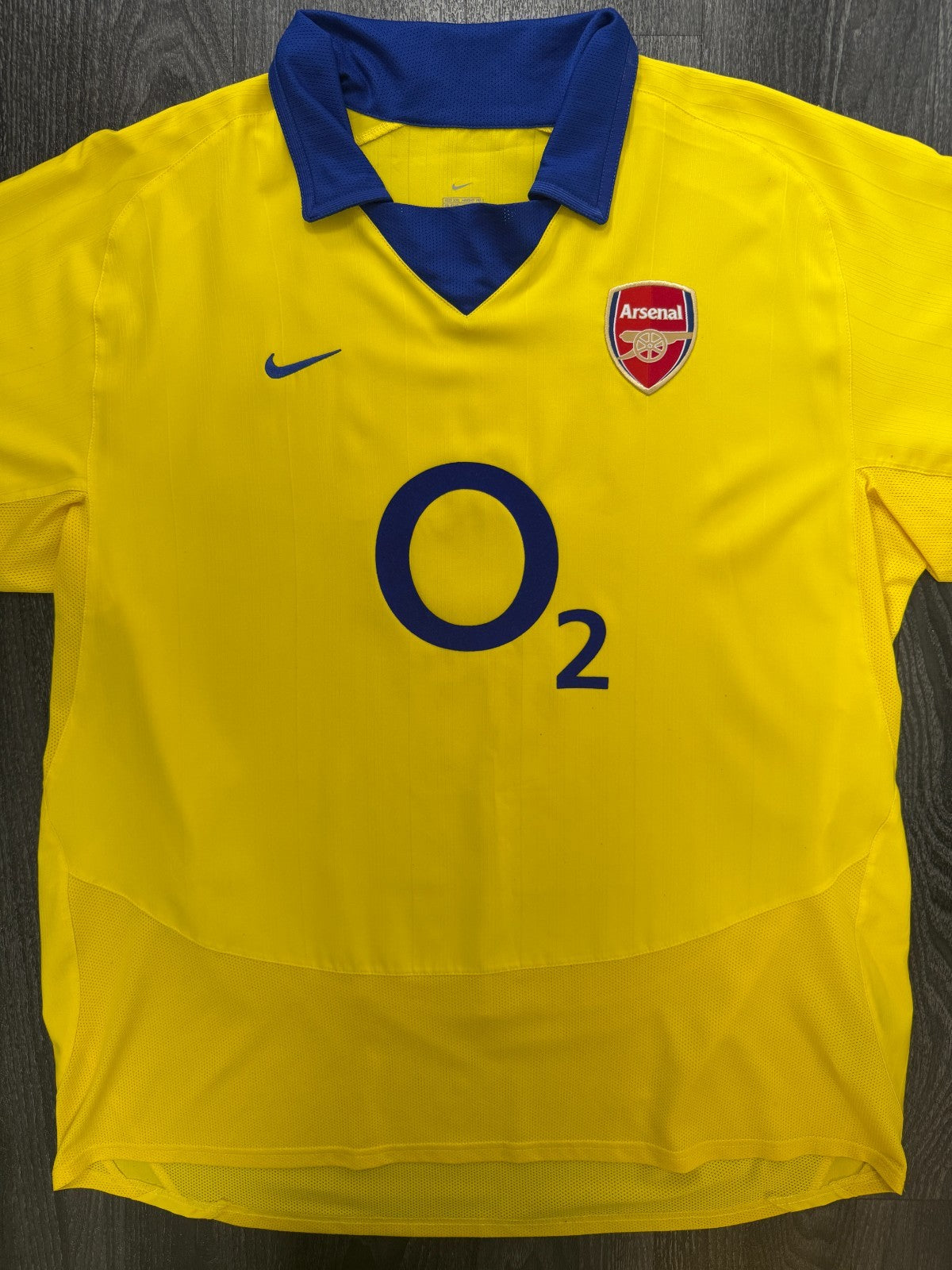 Original Nike Arsenal 2003/2004 Away Shirt Mens XXL 2XL0