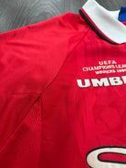 Original Umbro Manchester United 1999 Champions League Home Shirt Mens XL4