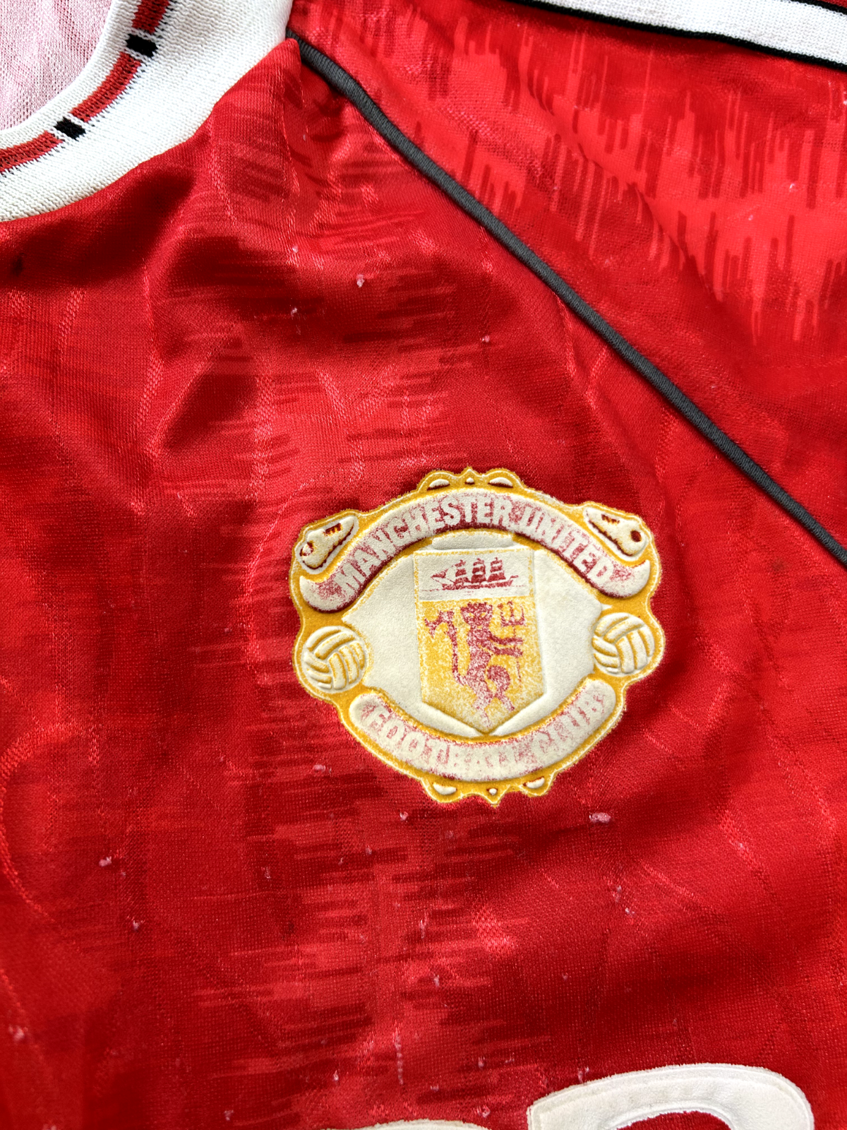 Original Authentic Adidas Manchester United 1990/1991 Home Shirt Mens Small8