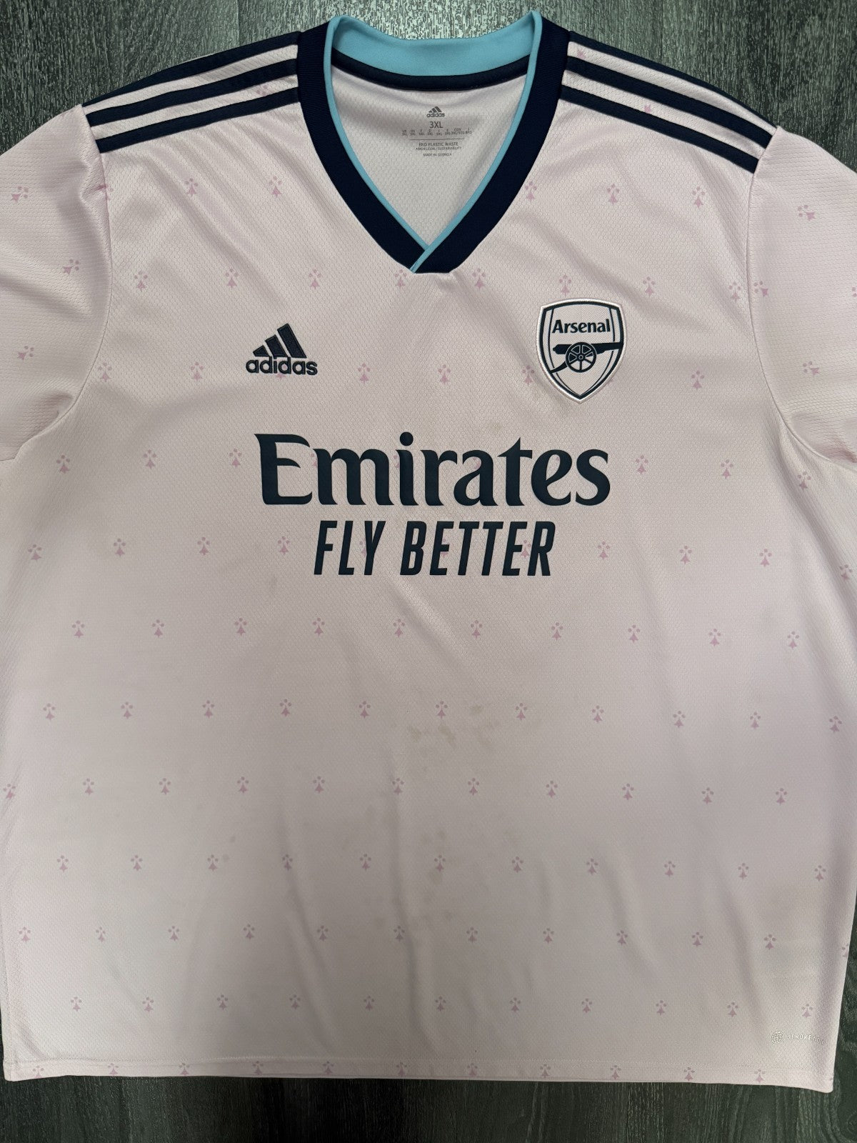 Original Adidas Arsenal 2022/2023 Third Shirt Mens XXXL 3XL0