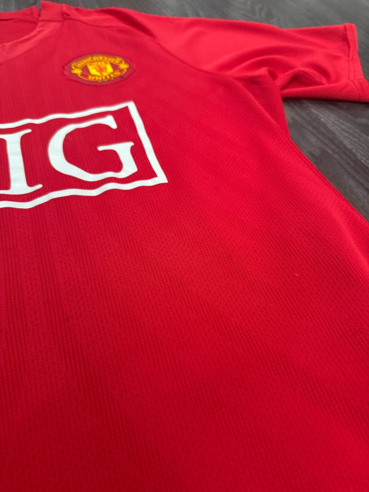 Original Nike Manchester United 2007/2008 Home Shirt Mens Medium7