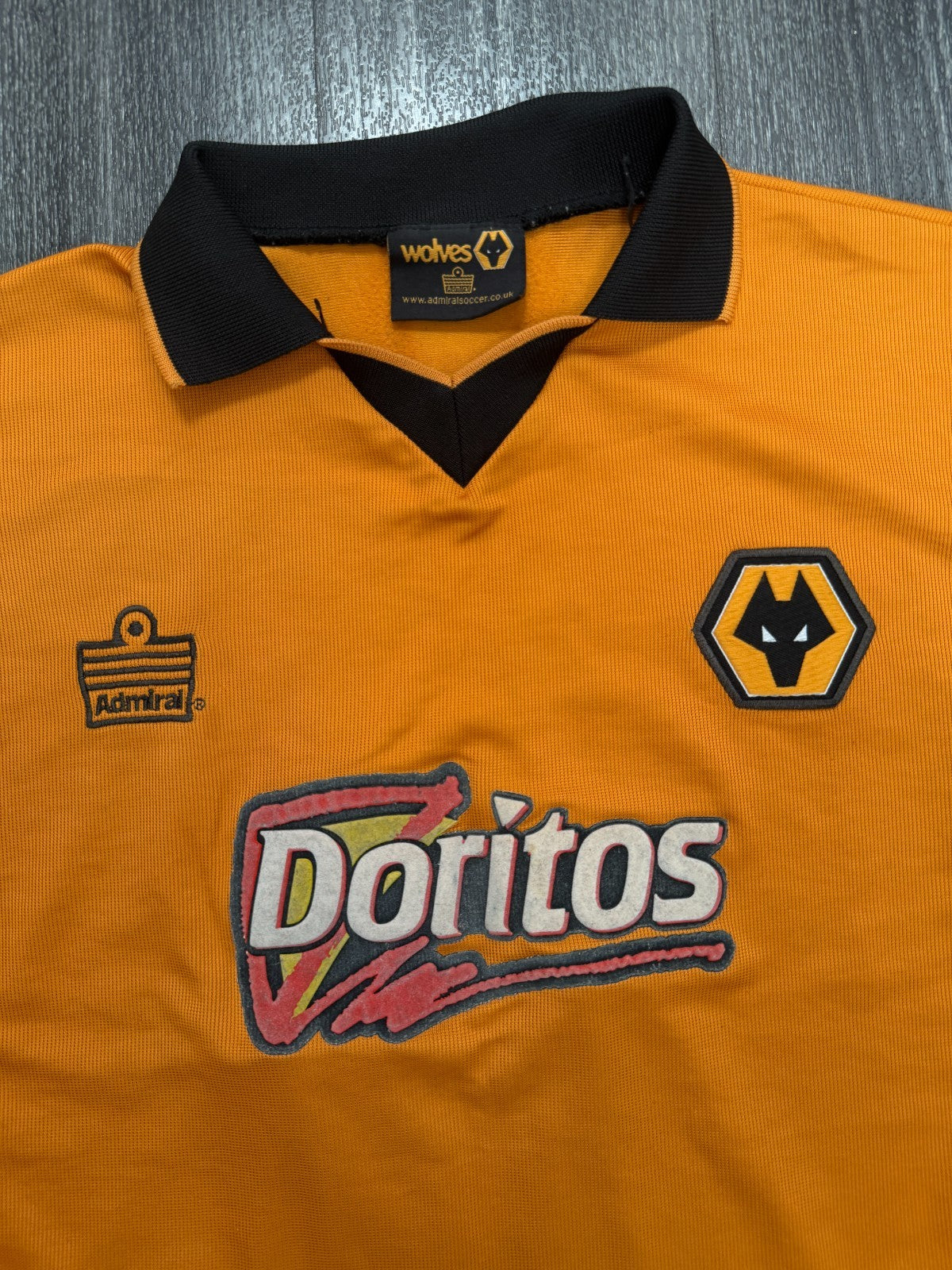 Admiral Wolverhampton Wanderers Wolves 2002/2003 Home Shirt Mens Small S1