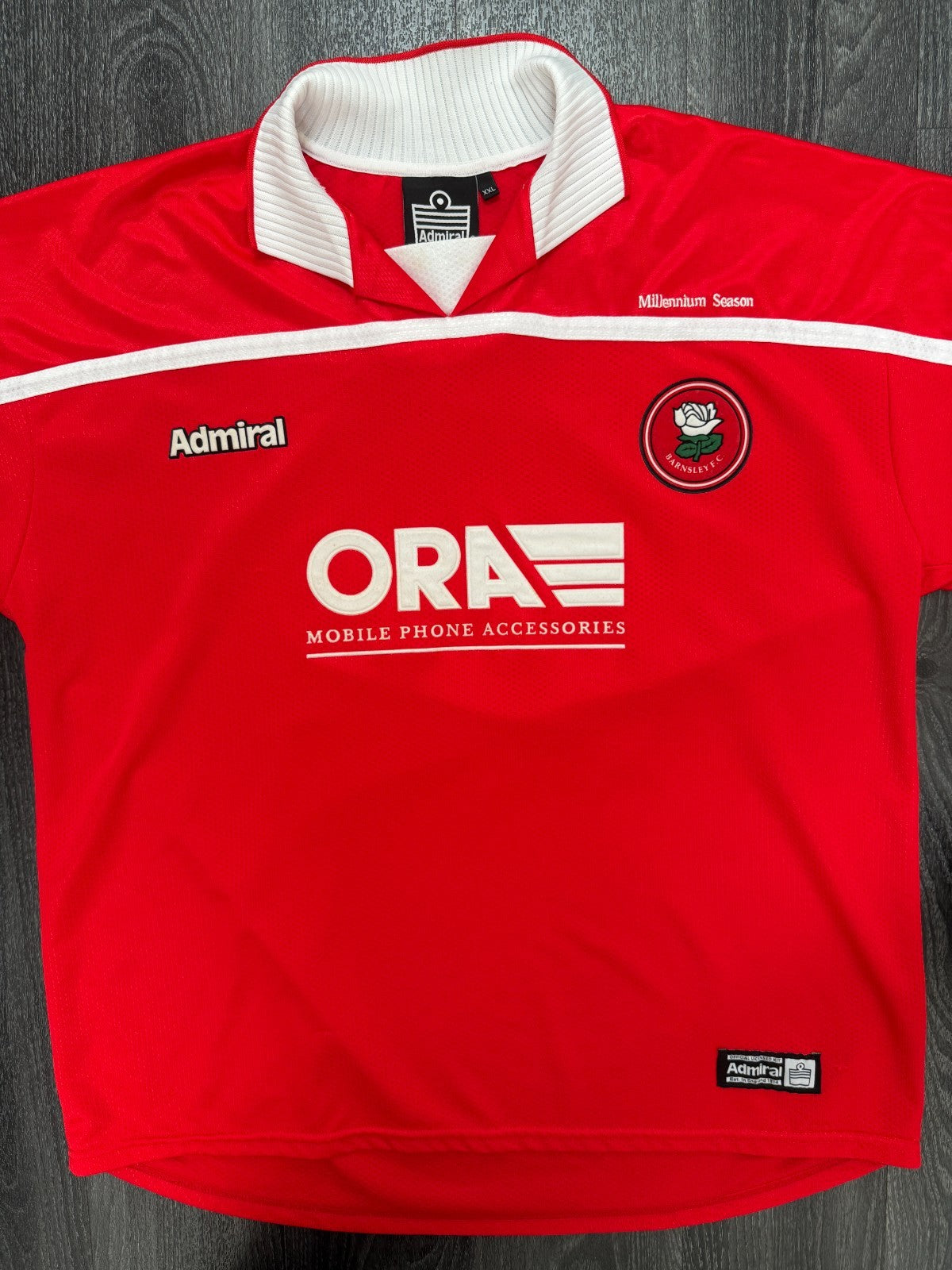 Original Admiral Barnsley FC 1999/2000 Home Shirt Mens XXL 2XL0