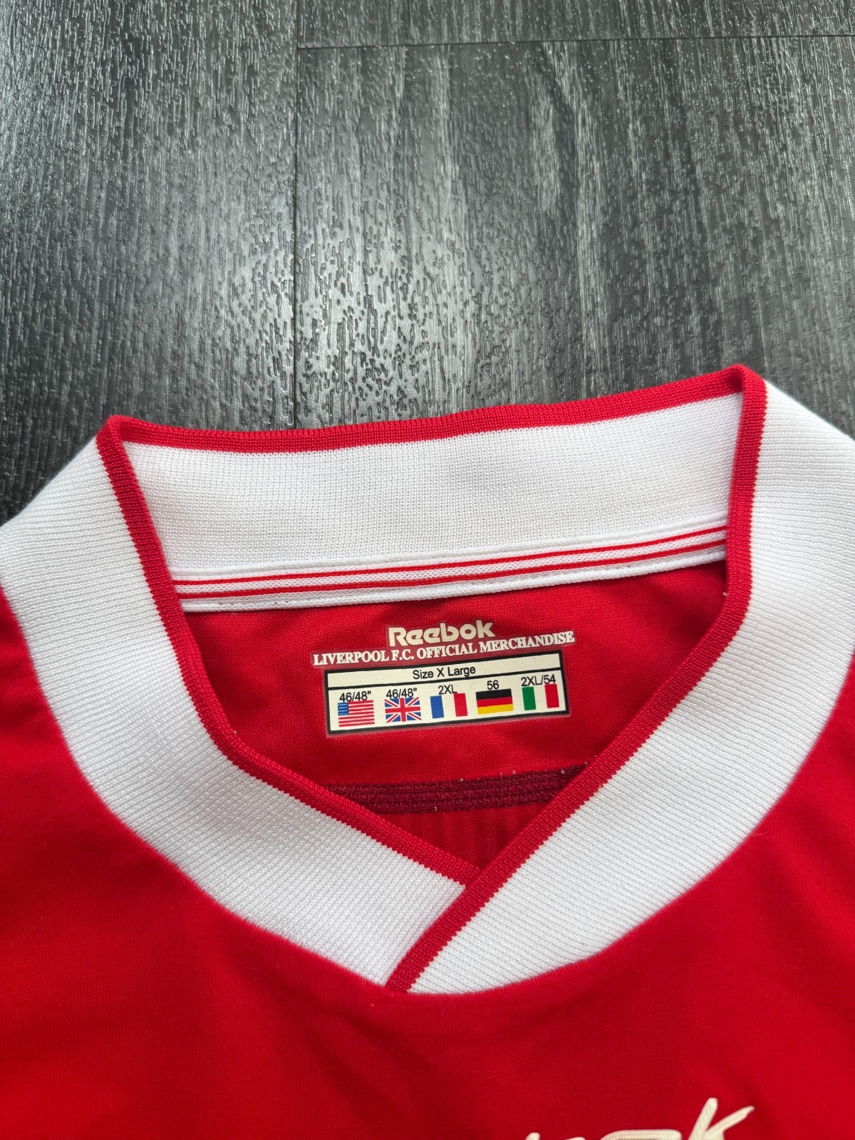Original Reebok Liverpool 2002/2003 Home Shirt Mens Extra Large XL2