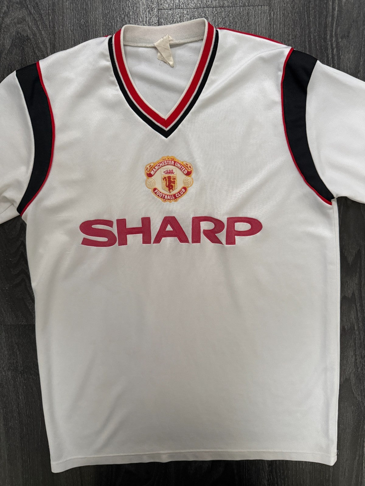 Original Adidas Manchester United 1984/1985 Away Shirt Mens Medium0