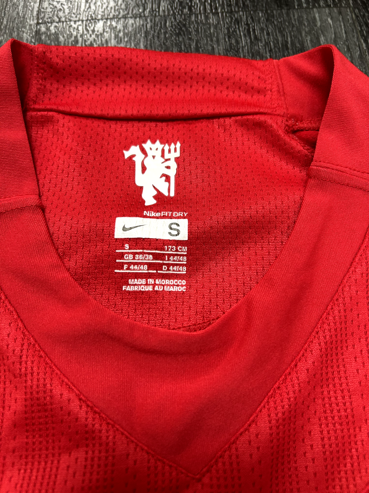 Original Authentic Nike Manchester United 2007/2008 Home Shirt Mens Small6