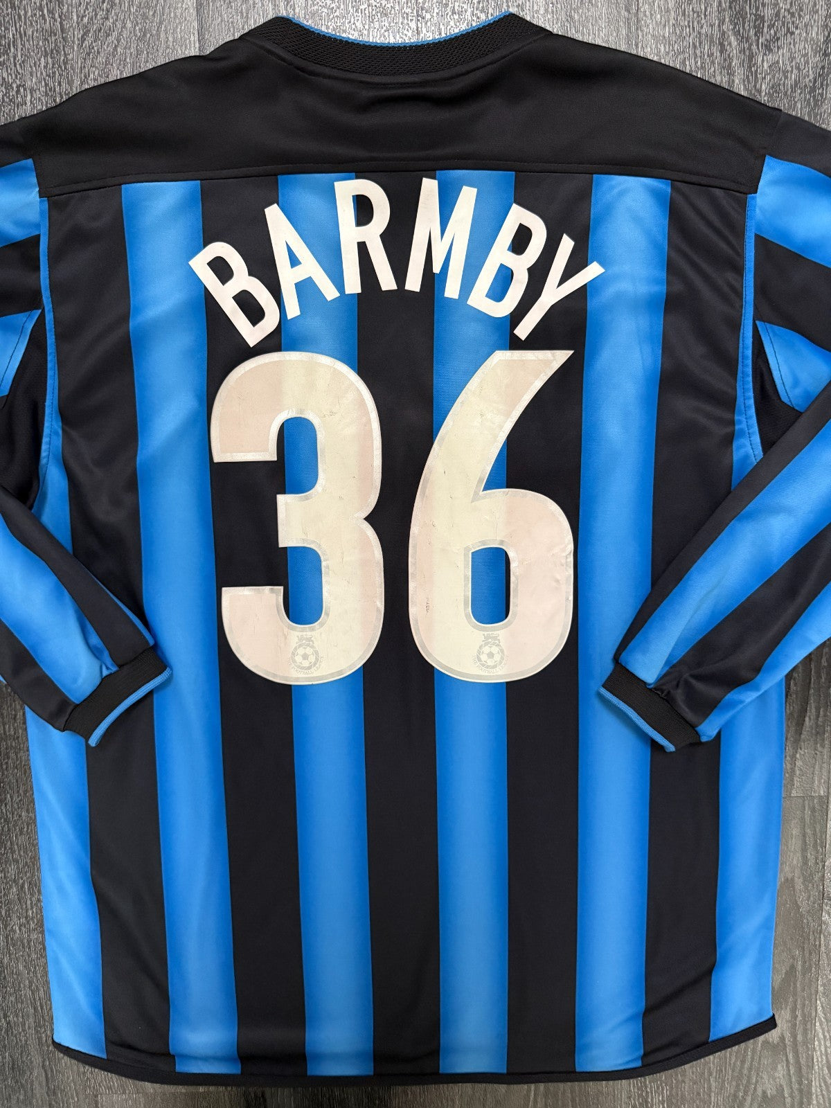 MATCH WORN Nottingham Forest 2003/2004 Long Sleeve Third Shirt BARMBY 36 Large0