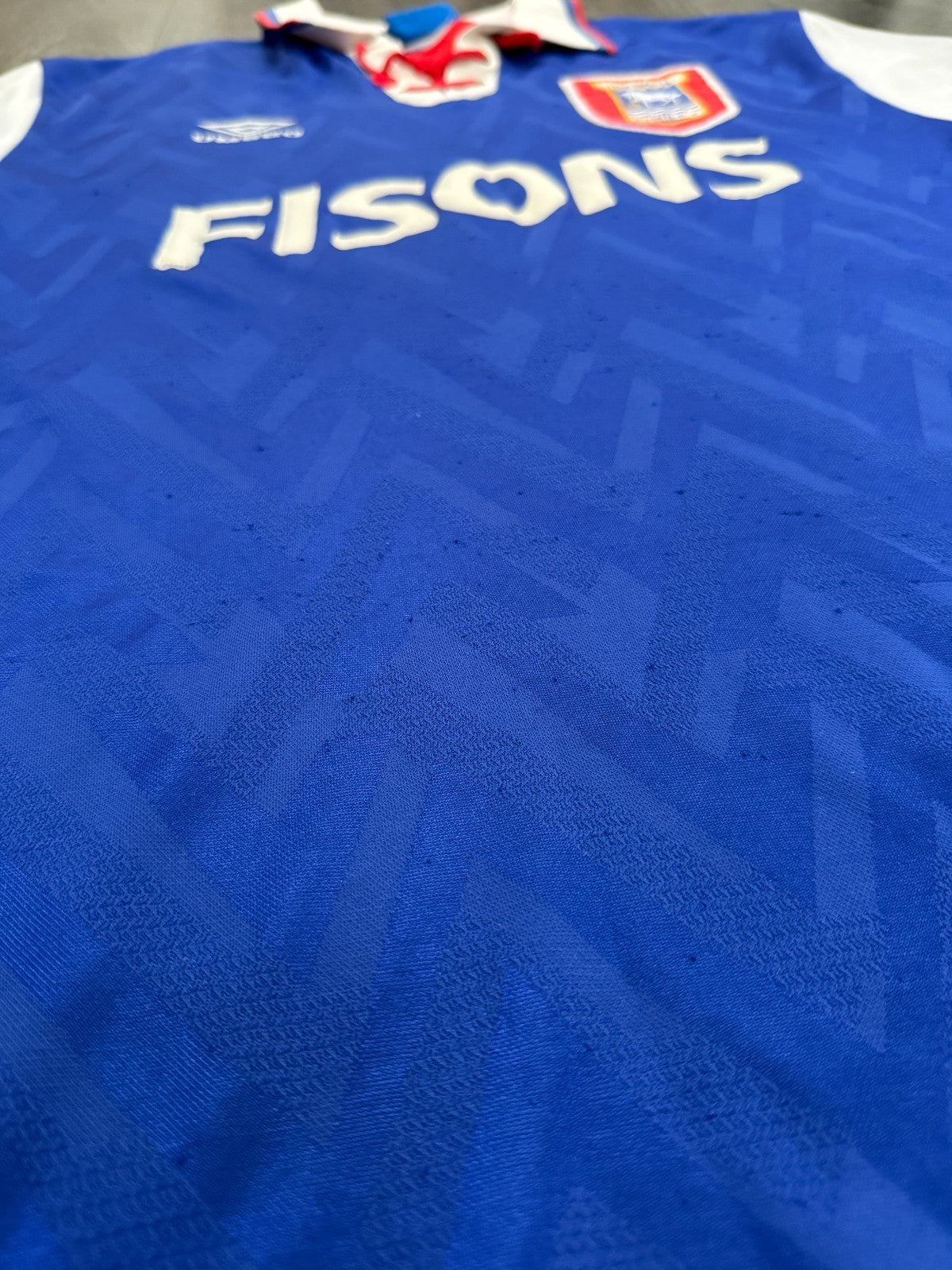 Original Umbro Ipswich 1992/1993 Home Shirt Mens Extra Large XL5