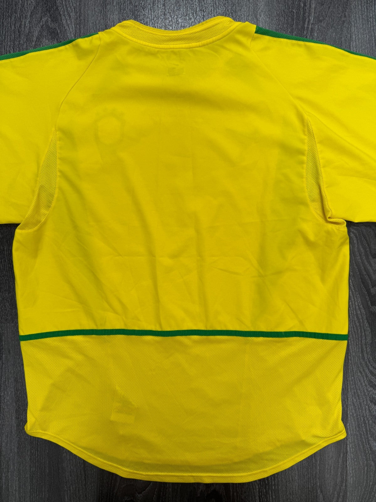 Original Authentic Nike Brazil Brasil 2002 Home Shirt Mens Large6