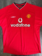 Original Authentic Umbro Manchester United 2000/2001 Home Shirt Mens Medium0