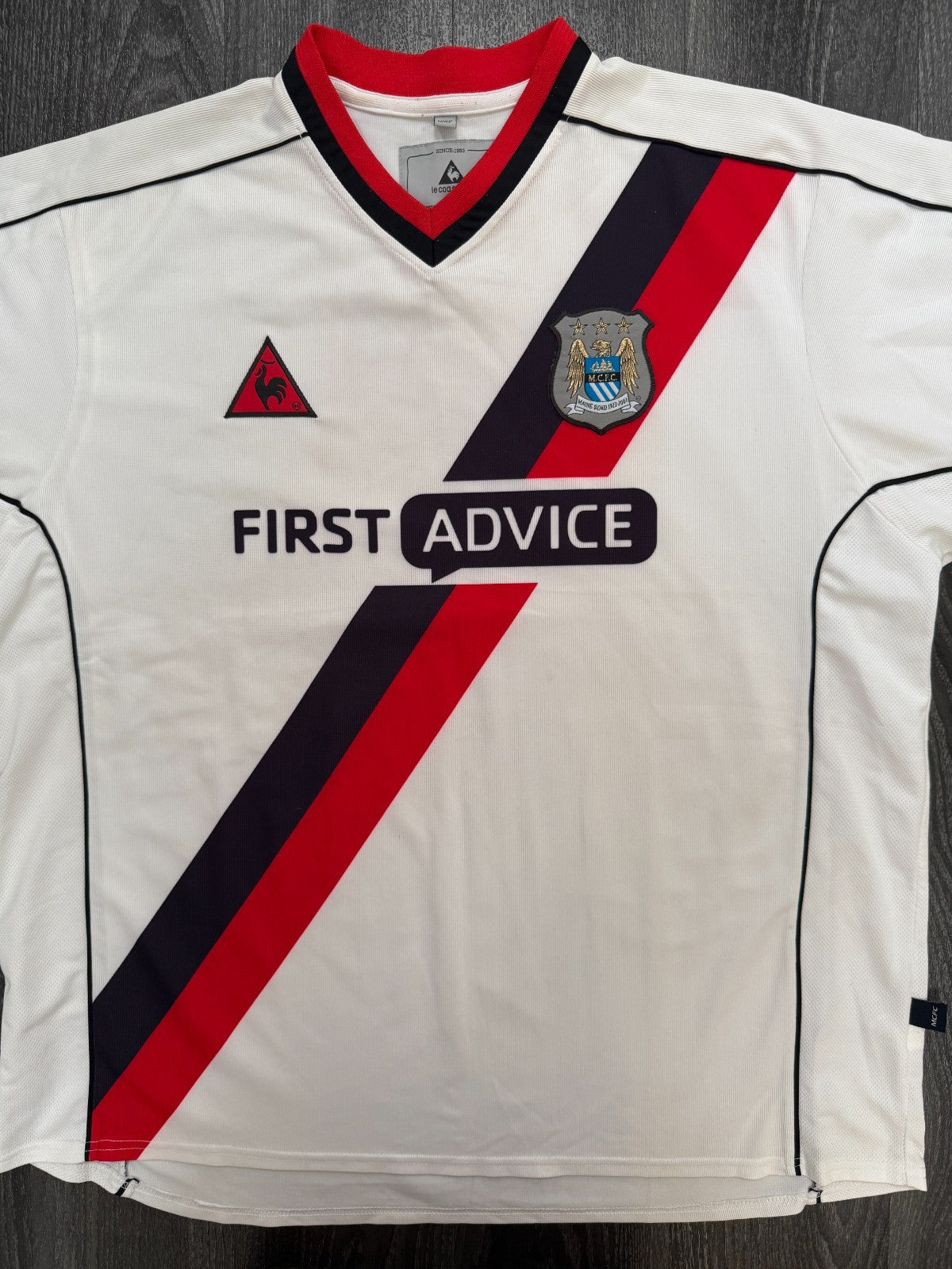 Original Le Coq Sportif Manchester City 2002/2003 Away Shirt Mens XXXL 3XL0