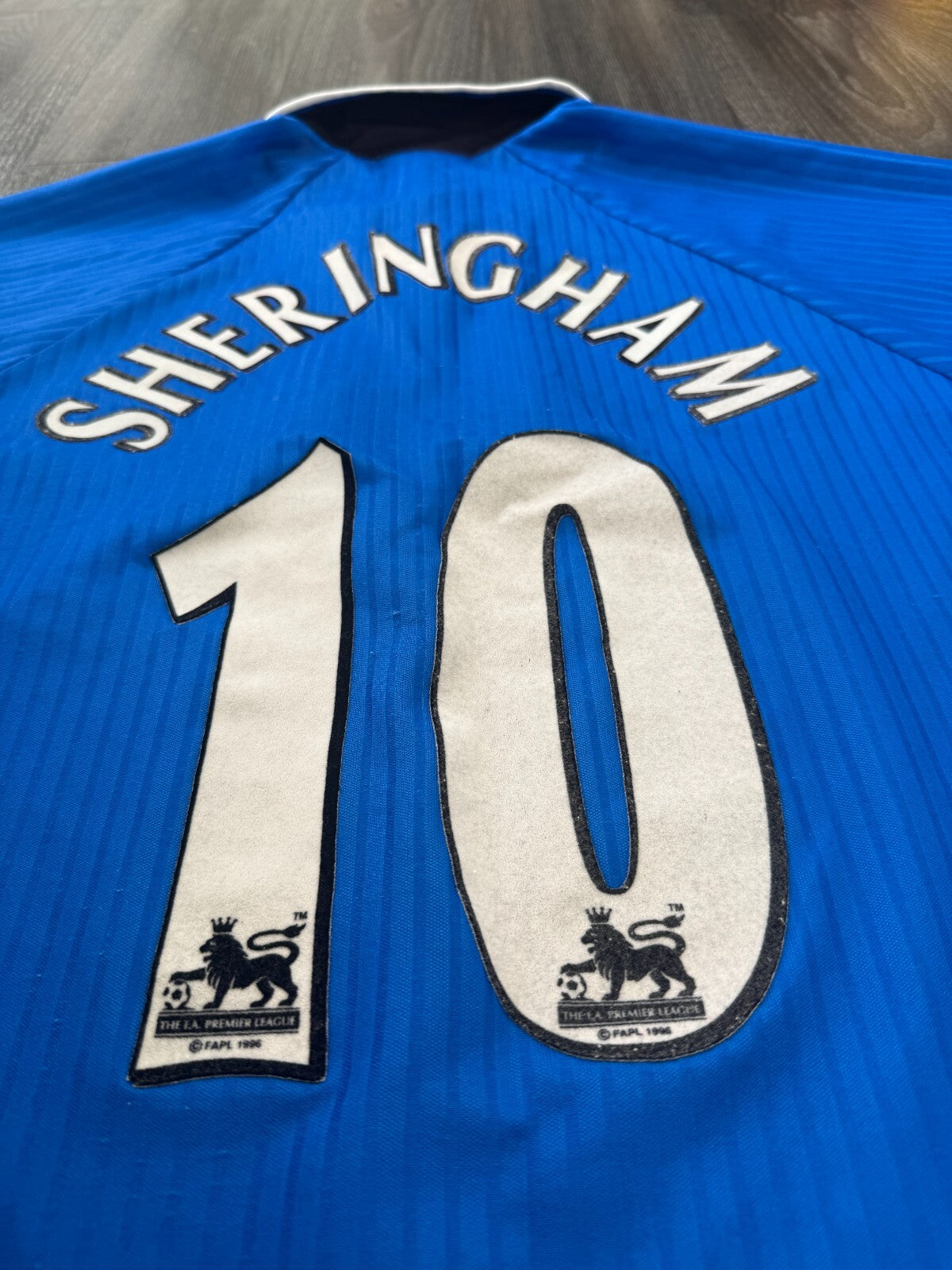 Original Authentic Umbro Manchester United 1996/1997 SHERINGHAM 10 Third Shirt19